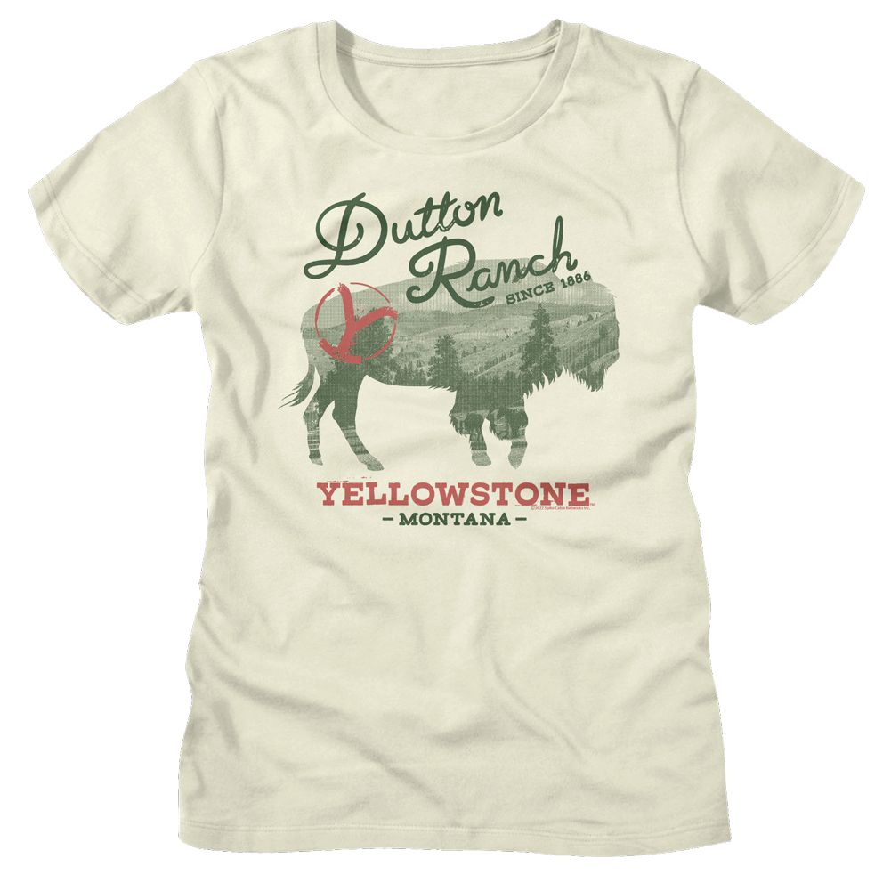 YELLOWSTONE T-Shirt, Buffalo Landscape