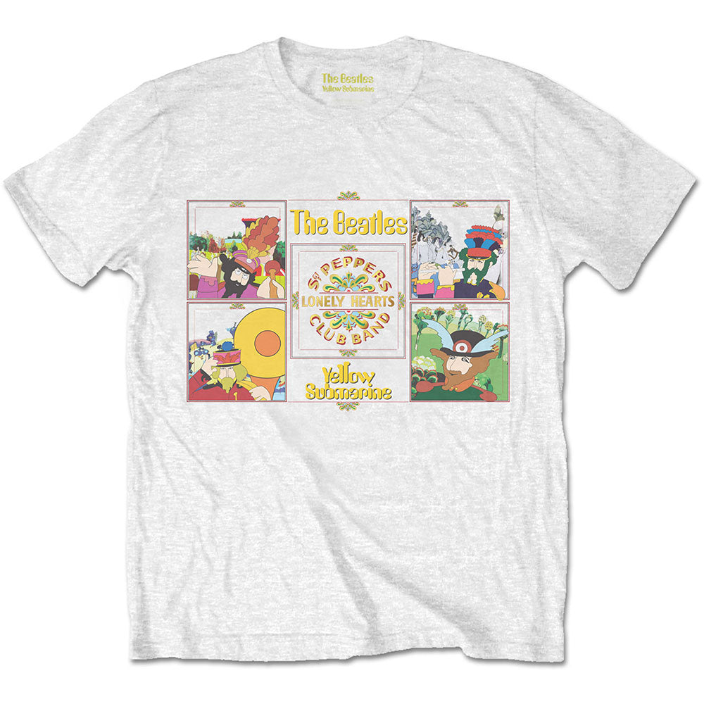 THE BEATLES Attractive T-Shirt, Yellow Submarine Sgt Pepper Band