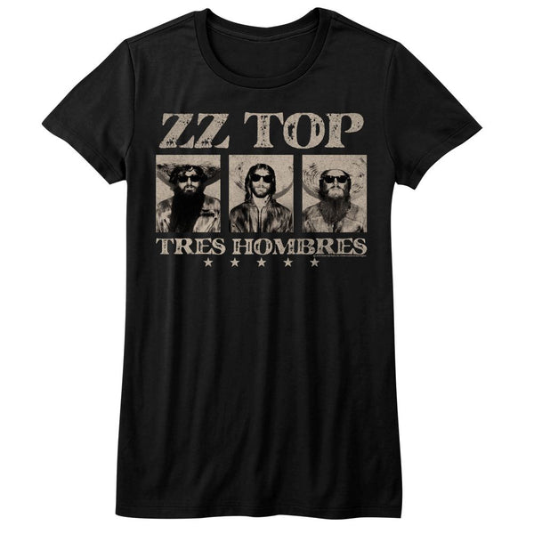 Women Exclusive ZZ TOP T-Shirt, Tres Hombres