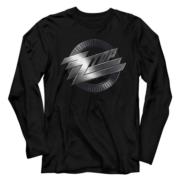 ZZ TOP Eye-Catching Long Sleeve T-Shirt, Metal Logo