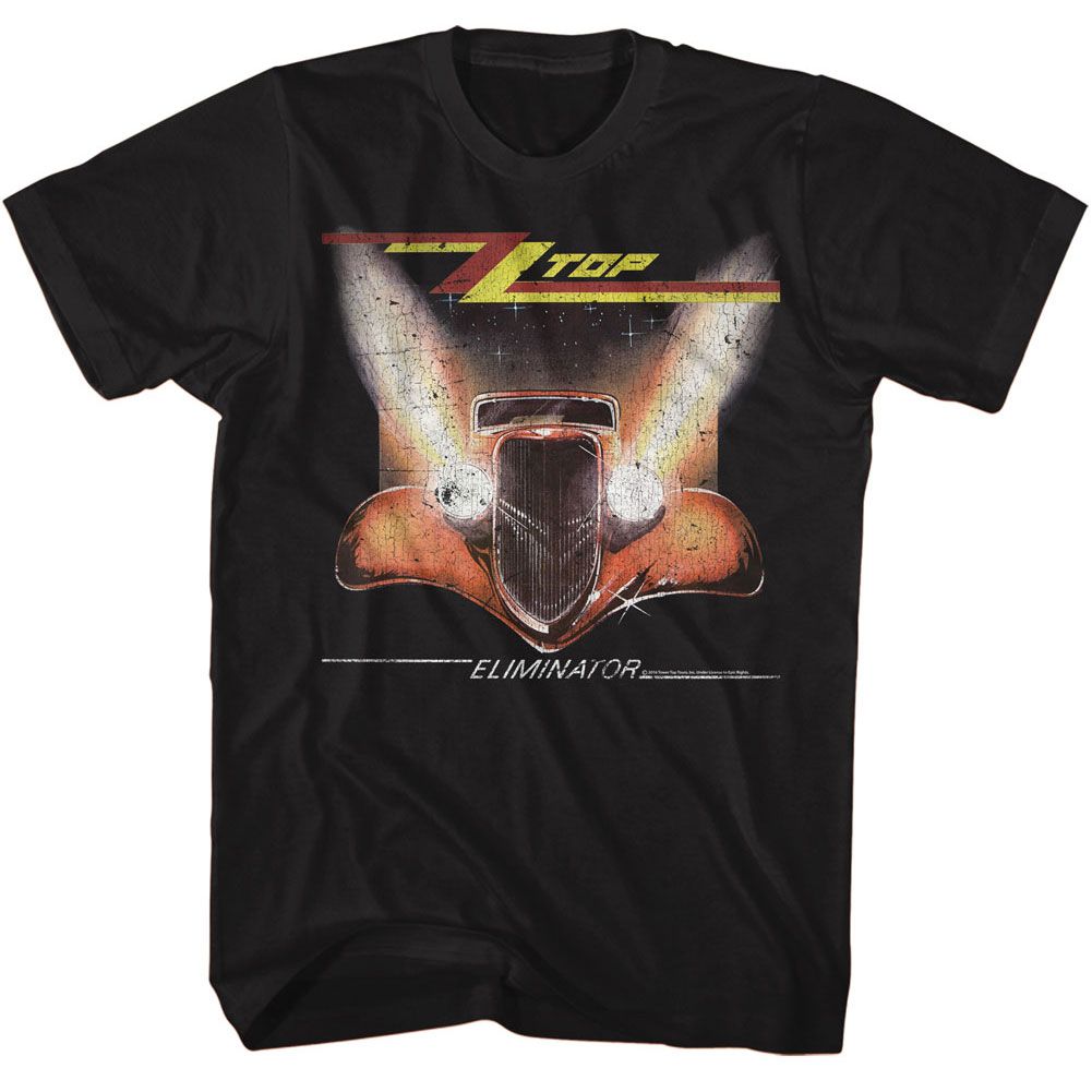 ZZ TOP Eye-Catching T-Shirt, Eliminator Crackle