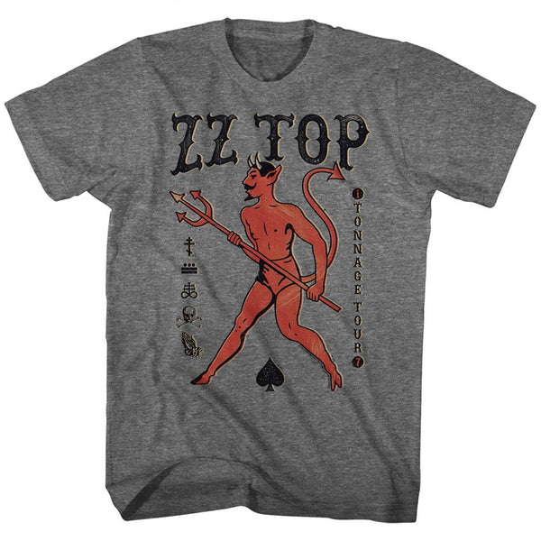 ZZ TOP Eye-Catching T-Shirt, Tonnage Tour 17