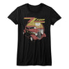 Women Exclusive ZZ TOP T-Shirt, Eliminator Hotrod