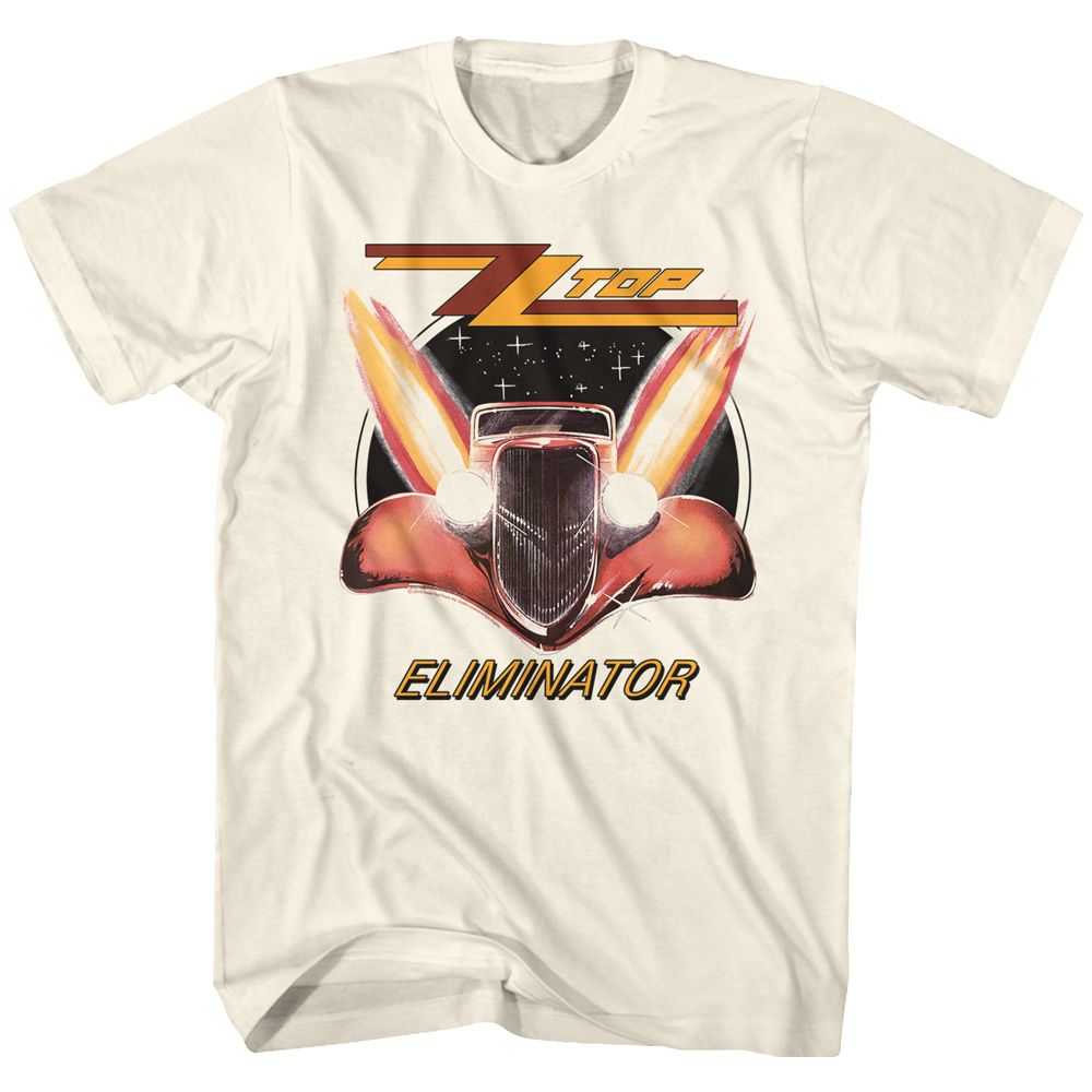 ZZ TOP Eye-Catching T-Shirt, Eliminator On White