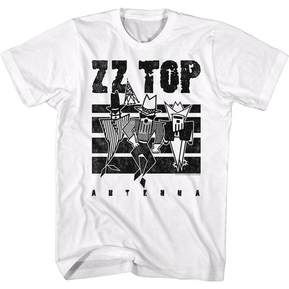 ZZ TOP Eye-Catching T-Shirt, Antenna B&amp;W