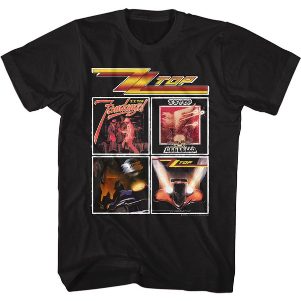 ZZ TOP Eye-Catching T-Shirt, Top Albums
