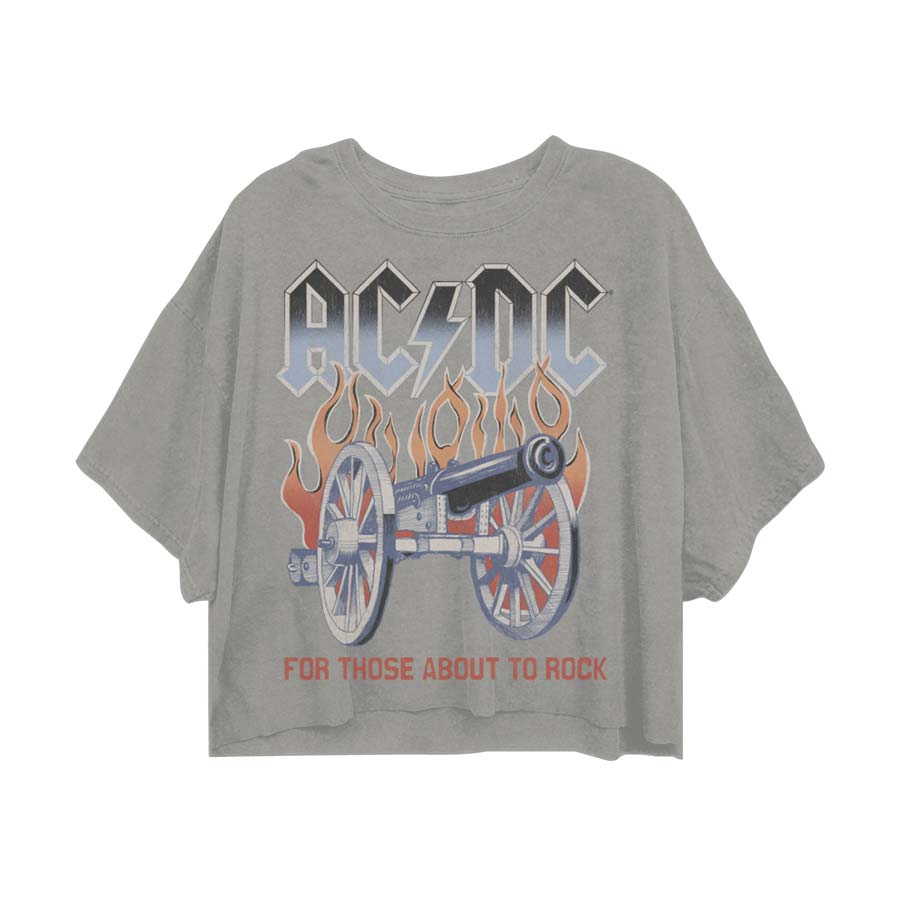 Vintage AC/DC Oversize Crop, Salute You Tour 82 | Authentic Band Merch