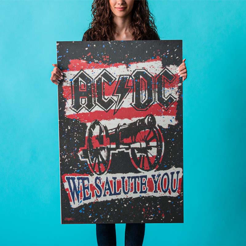 AC/DC Gorgeous Poster, We Salute You