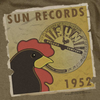 SUN RECORDS Impressive T-Shirt, Distressed Rooster Poster 1952