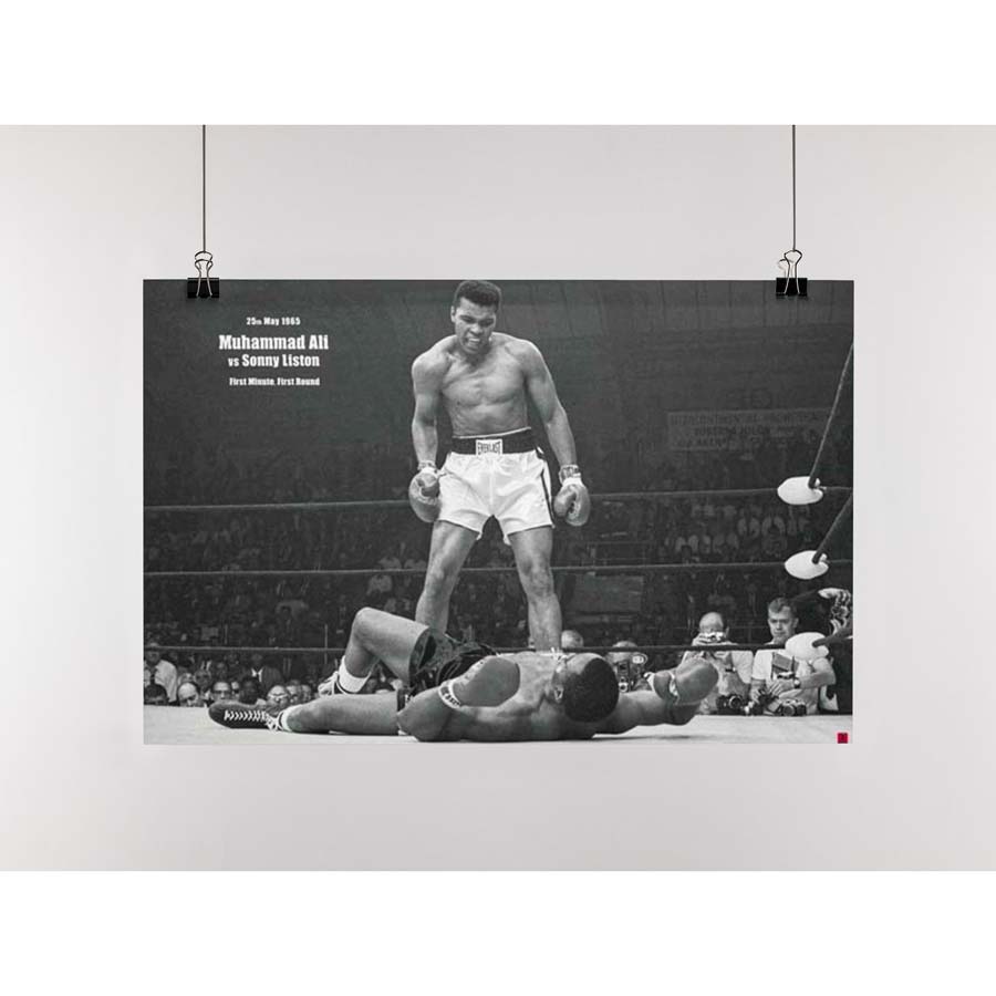 MUHAMMAD ALI Gorgeous Poster, Ali vs Liston