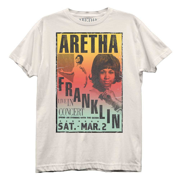 ARETHA FRANKLIN Lightweight T-Shirt, In Concert