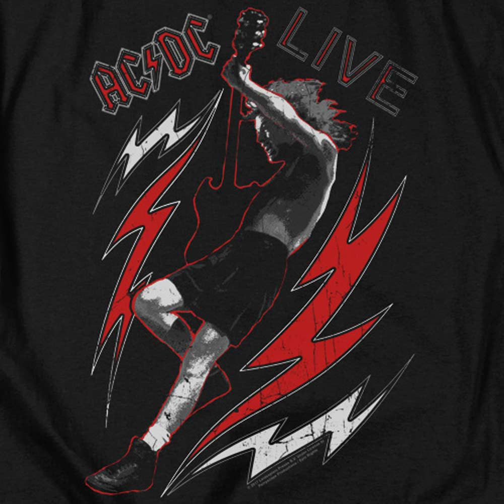 AC/DC Impressive Tank Top, Angus Plays Guitar | Authentic Band Merch