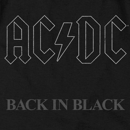 AC/DC Deluxe Infant Snapsuit, Back In Black