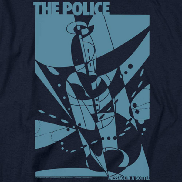 THE POLICE Deluxe T-Shirt, Message In A Bottle