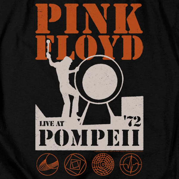 PINK FLOYD Deluxe T-Shirt, Pompeii 1972