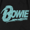 Women Exclusive DAVID BOWIE T-Shirt, Distressed Logo