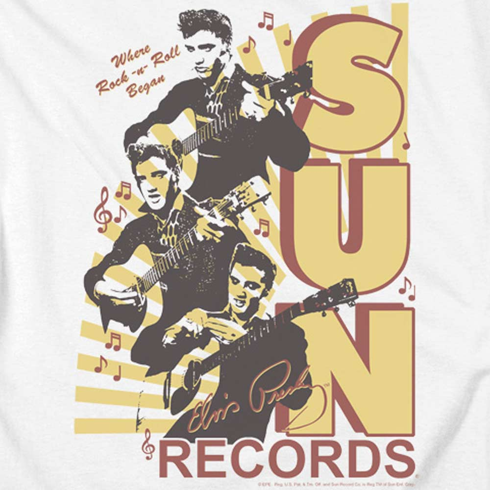 Premium SUN RECORDS T-Shirt, Tri Elvis