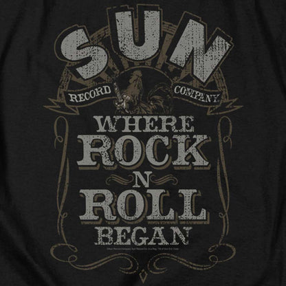 SUN RECORDS Impressive Long Sleeve T-Shirt, Where Rock Began Label