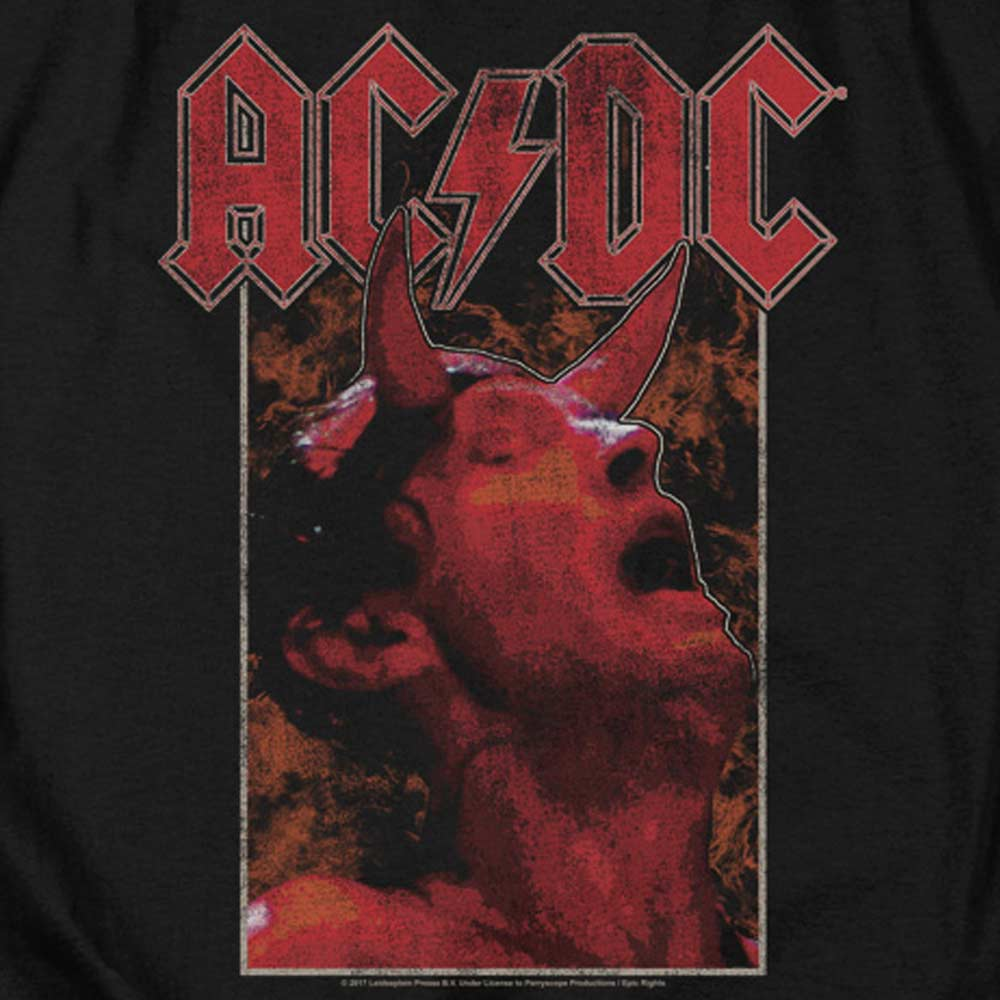 AC/DC Impressive Long Sleeve T-Shirt, Evil Angus