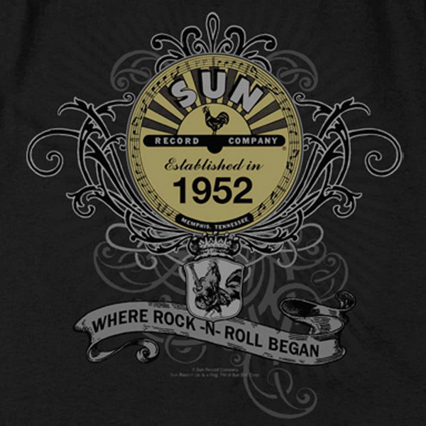 Premium SUN RECORDS T-Shirt, Rockin Scrolls