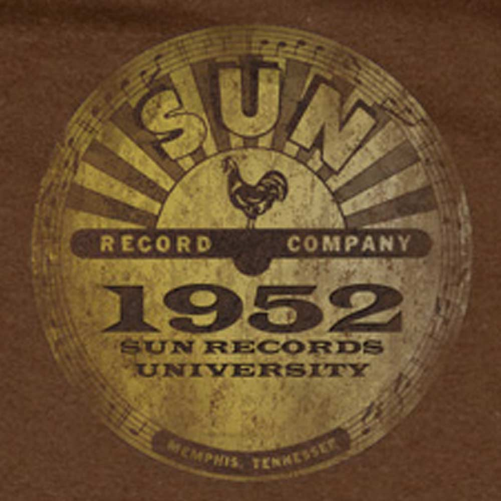 SUN RECORDS Impressive T-Shirt, Sun University Distressed