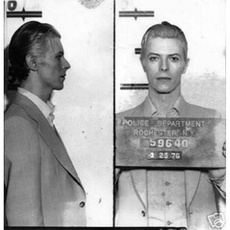 DAVID BOWIE Legendary Mugshot (Unframed)