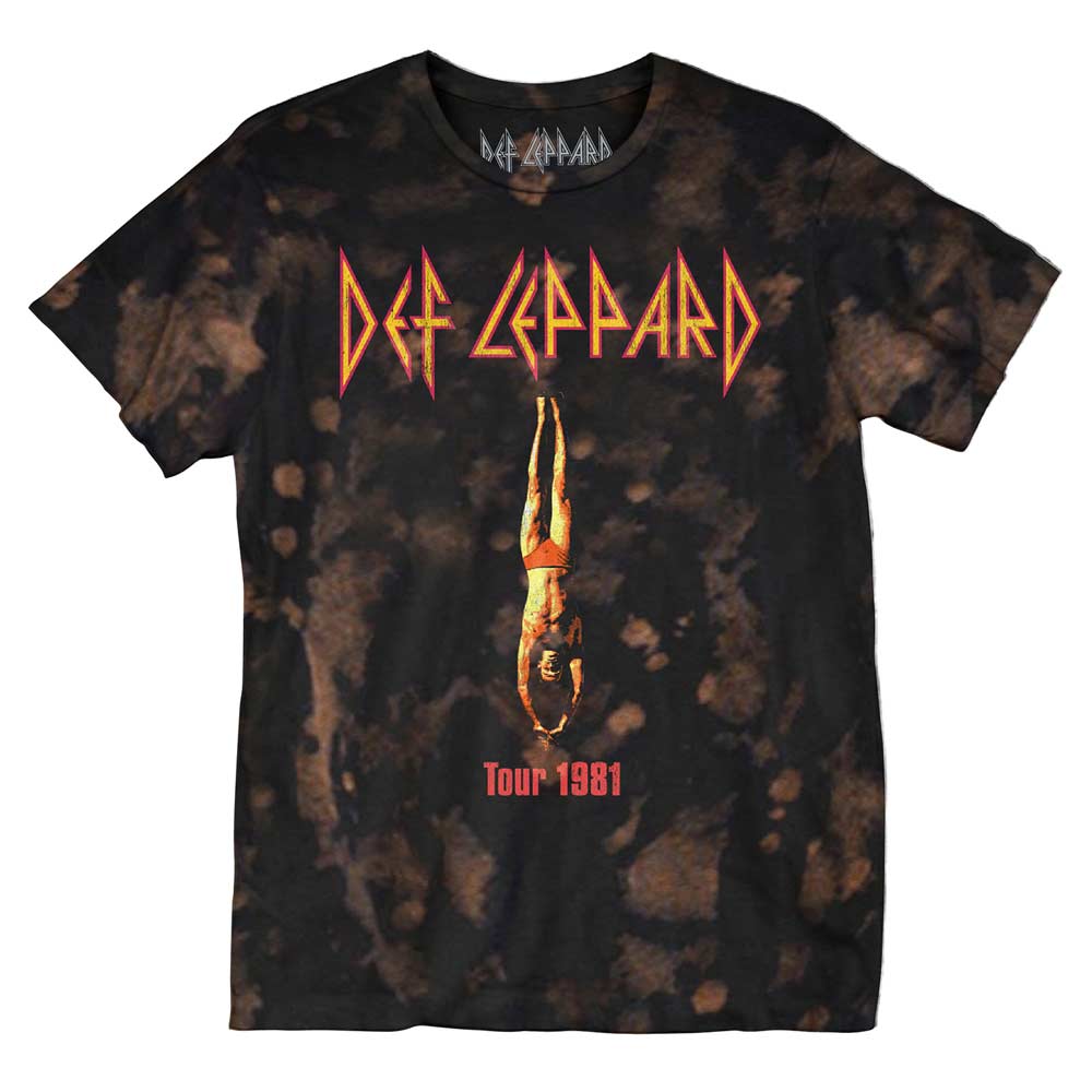 DEF LEPPARD Splatter T-Shirt, Tour 1981