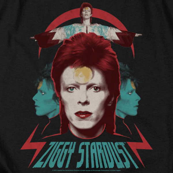 V-Neck DAVID BOWIE T-Shirt, Ziggy Stardust