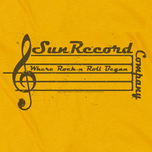 SUN RECORDS Impressive T-Shirt, Music Staff