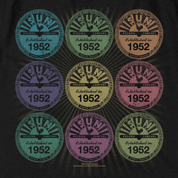 SUN RECORDS Deluxe T-Shirt, Rockin Color Block