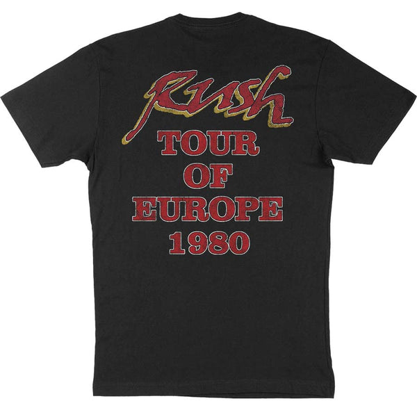 RUSH Spectacular T-Shirt, Tour of Europe 1980
