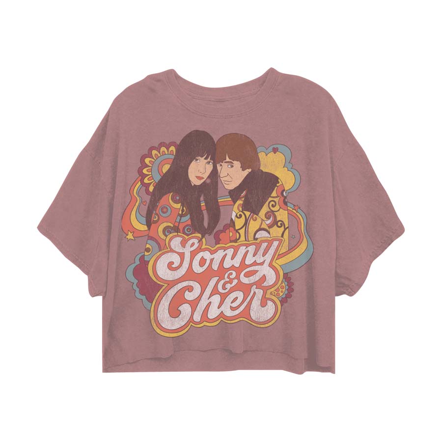 Vintage SONNY &amp; CHER Oversize Crop, Groovy Couple