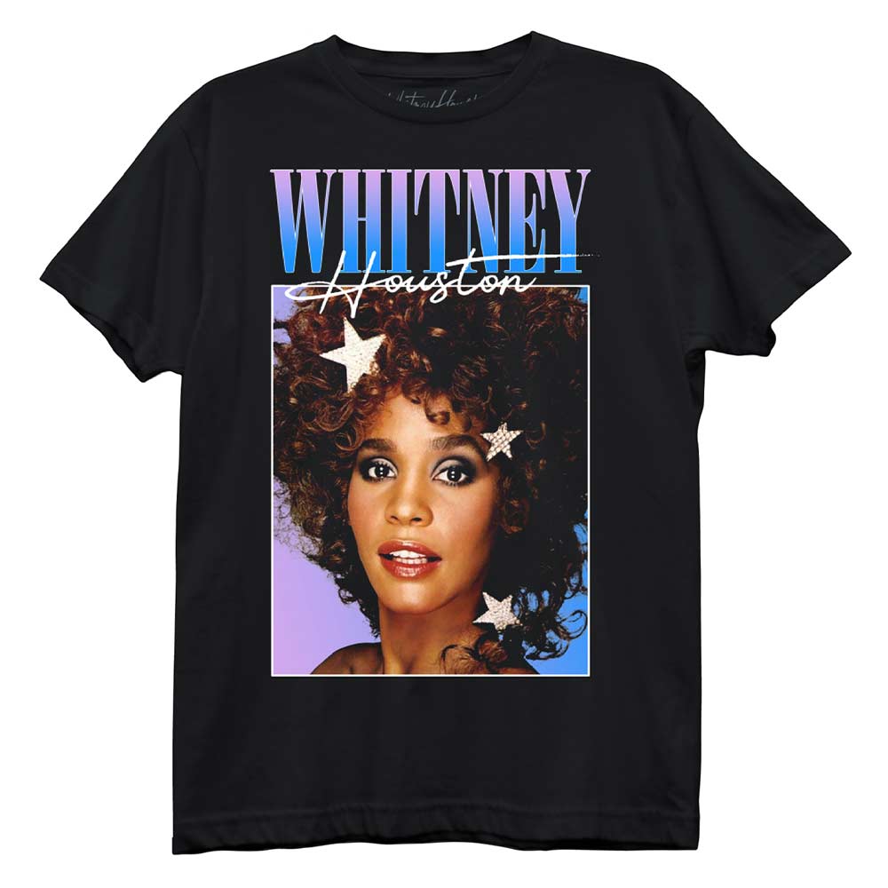 WHITNEY HOUSTON Lightweight T-Shirt, Stars