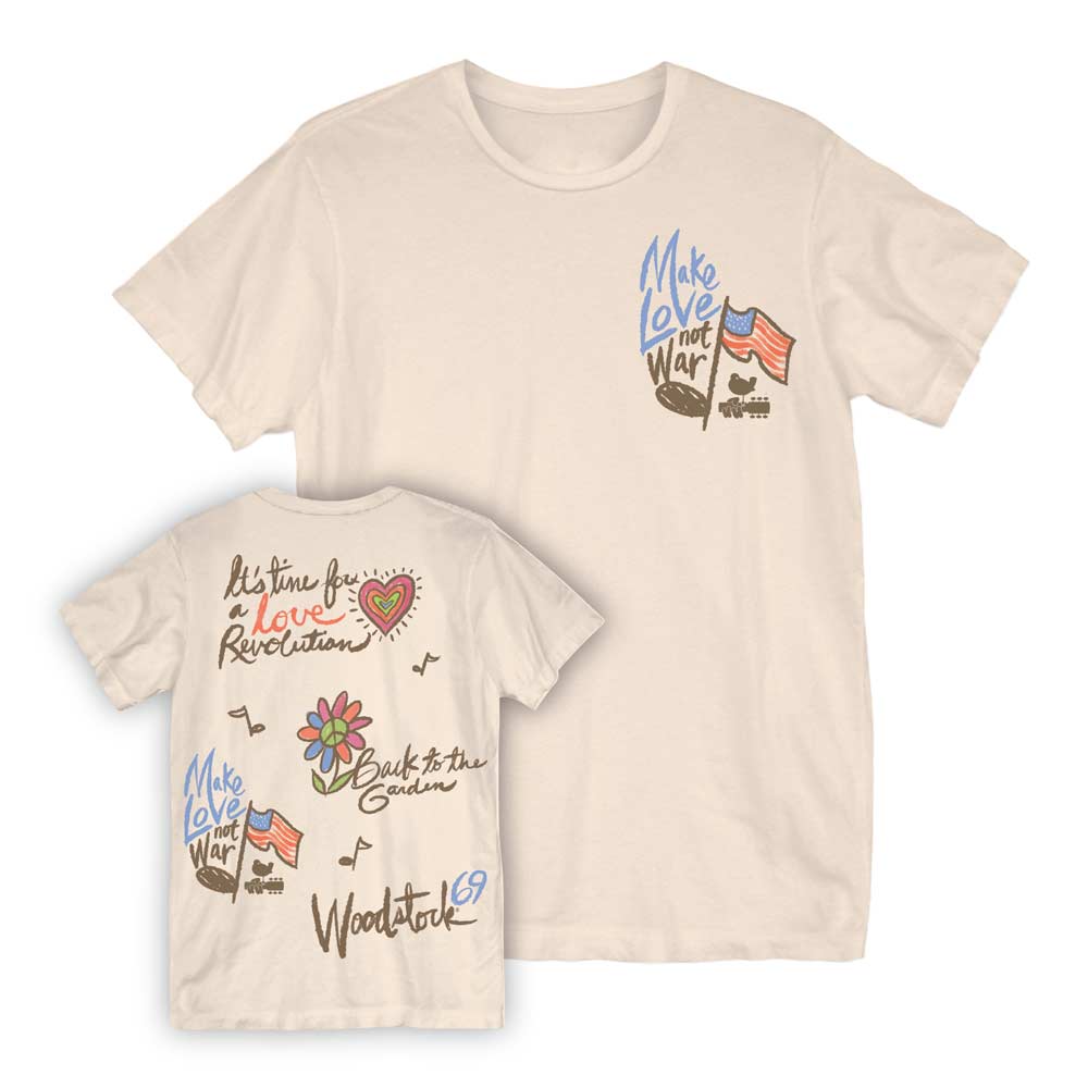 WOODSTOCK Lightweight T-Shirt, Love Revolution